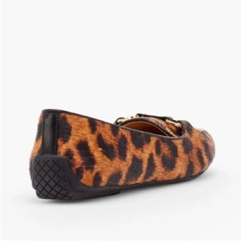 NEW! Talbots Francesca Driving Moccasins - Leopard Print Calf Hair. 7AA. - Picture 9 of 14
